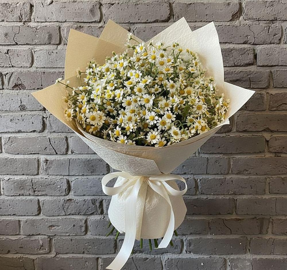 Букет цветов из: Ромашки в Отрадное