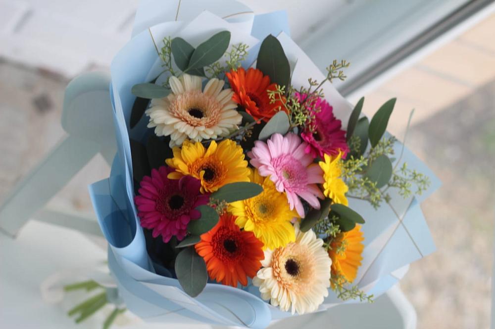 Букет цветов из: Герберы в Отрадное