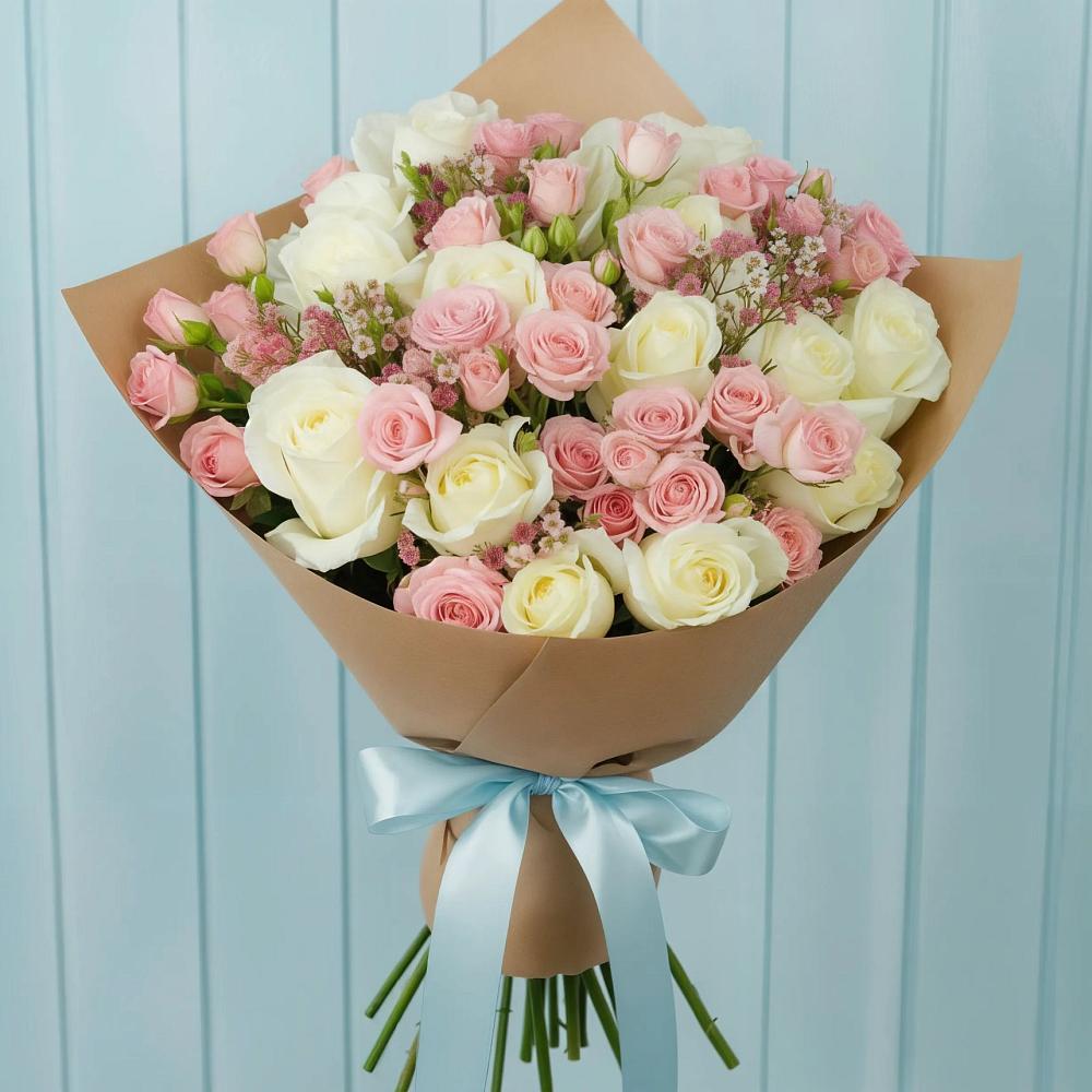 Букет цветов из: Розы в Отрадное