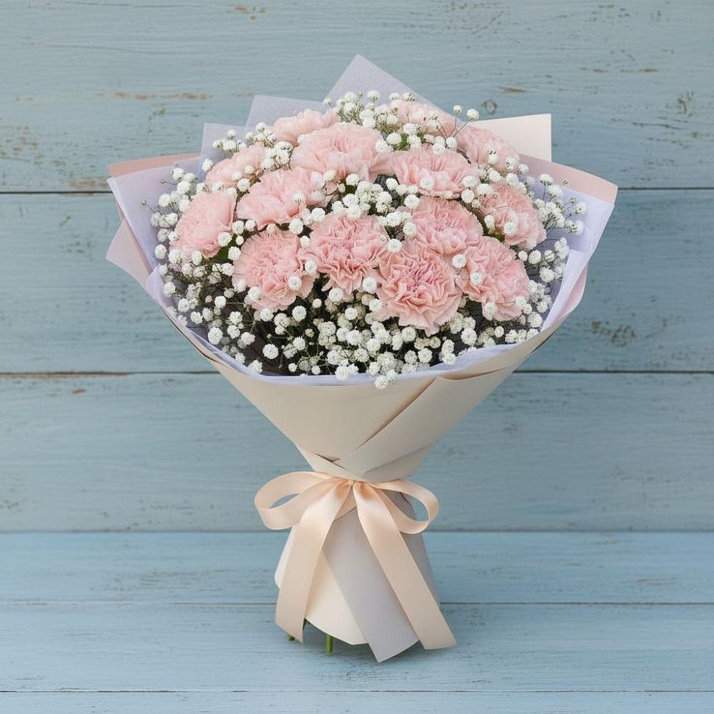 Букет цветов из: Гвоздики в Отрадное