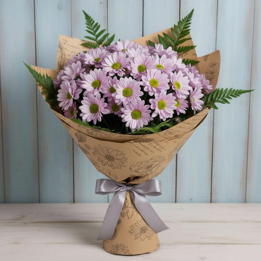 Букет цветов из: Хризантемы в Отрадное