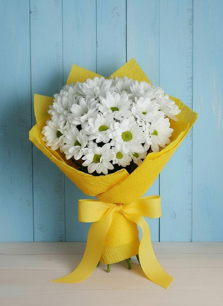 Букет цветов из: Хризантемы в Отрадное