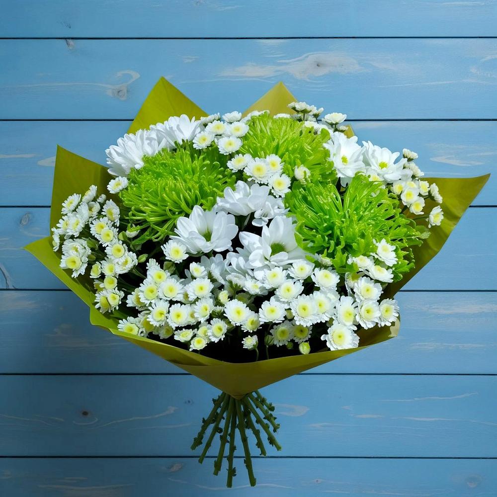 Букет цветов из: Хризантемы в Отрадное