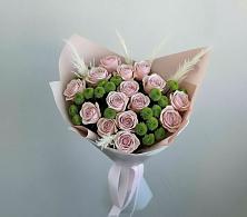 Букет цветов из:  Розы и Хризантемы в Отрадное