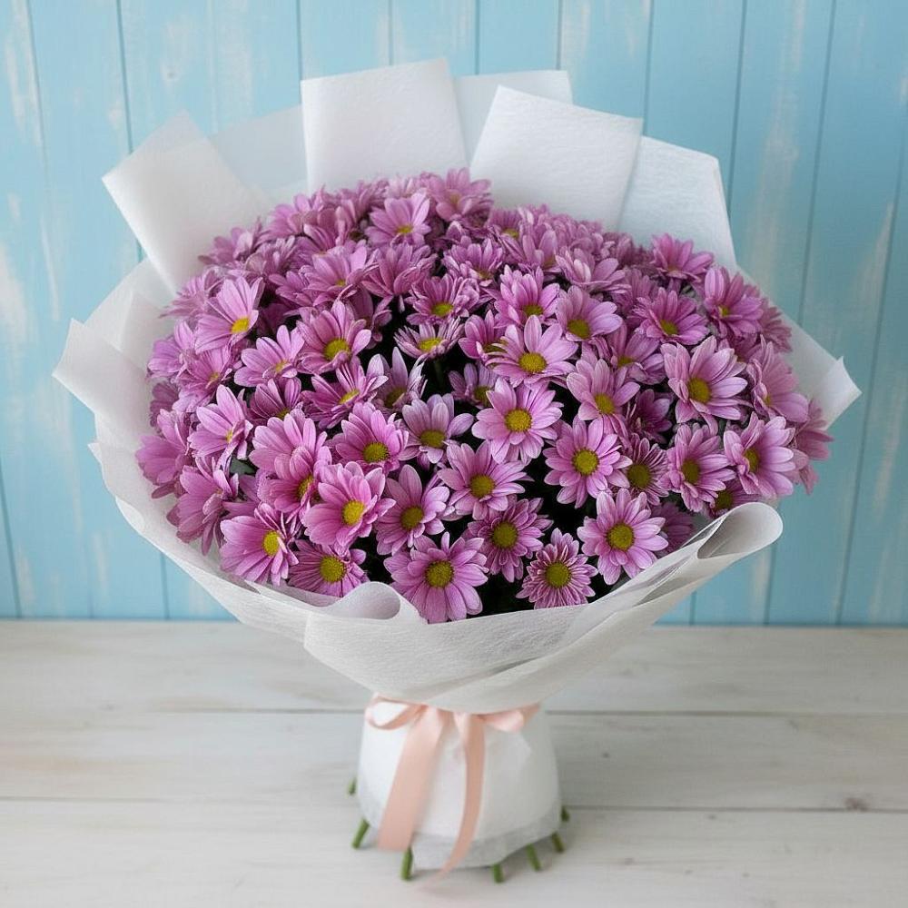 Букет цветов из: Хризантемы в Отрадное