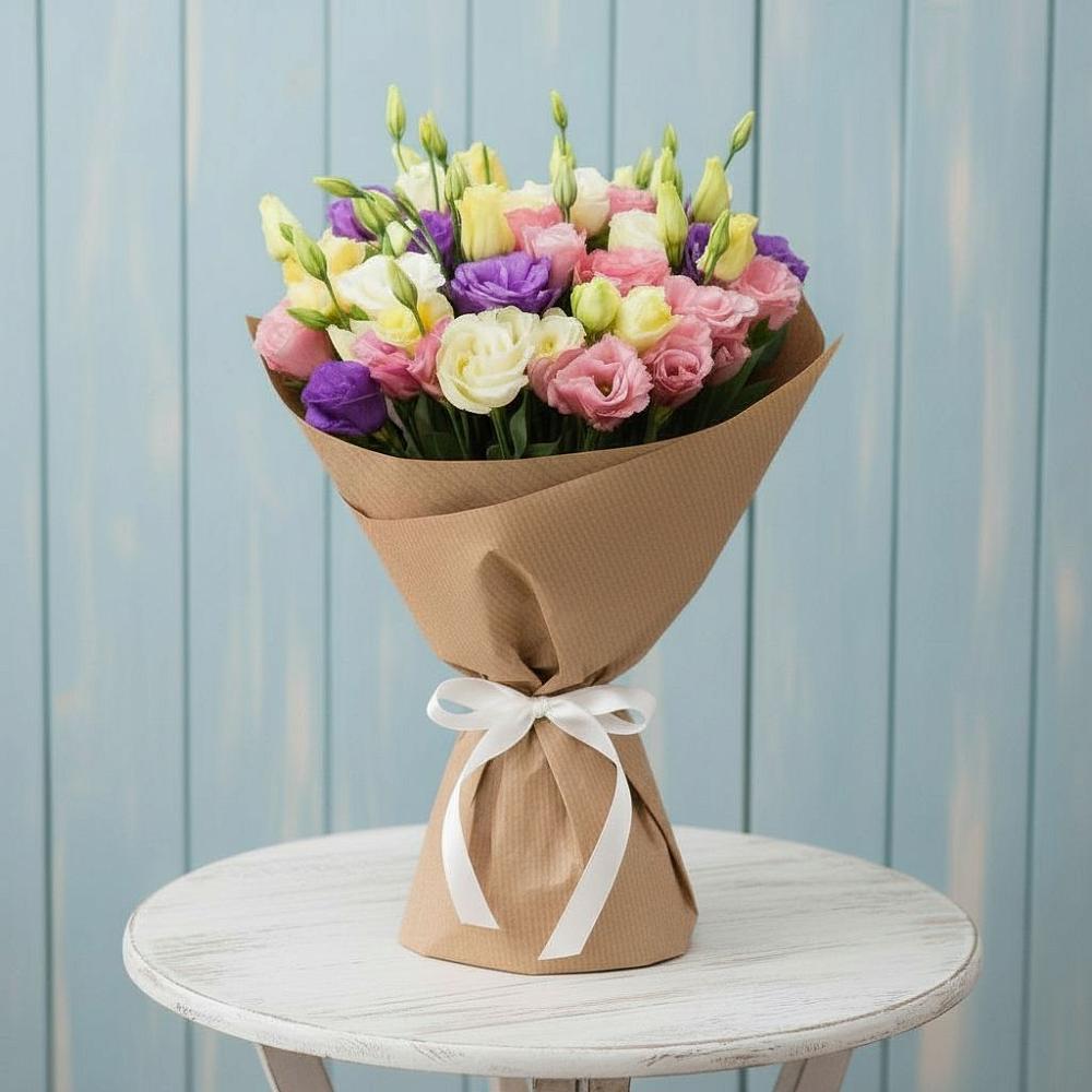 Букет цветов из: Лизиантусы в Отрадное