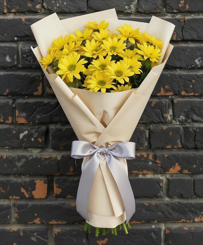Букет цветов из: Хризантемы в Отрадное
