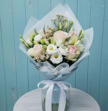Букет цветов из:  Розы и Лизиантусы #REPLACE_PRED# Отрадное