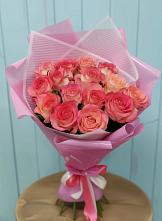 Букет 15 Розовых роз Равель #REPLACE_PRED# Отрадное