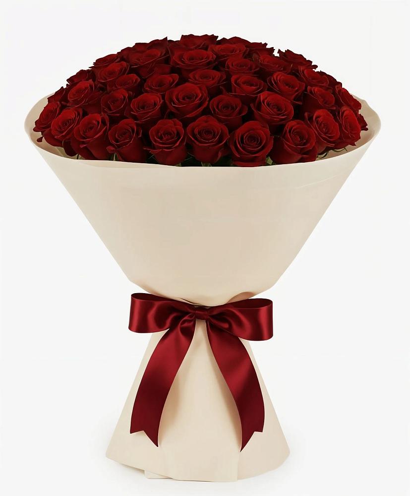 Букет 101 Бордовая роза Блэк Бакарра в Отрадное