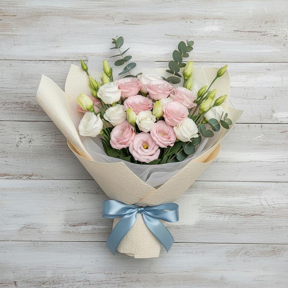 Букет цветов из: Лизиантусы в Отрадное